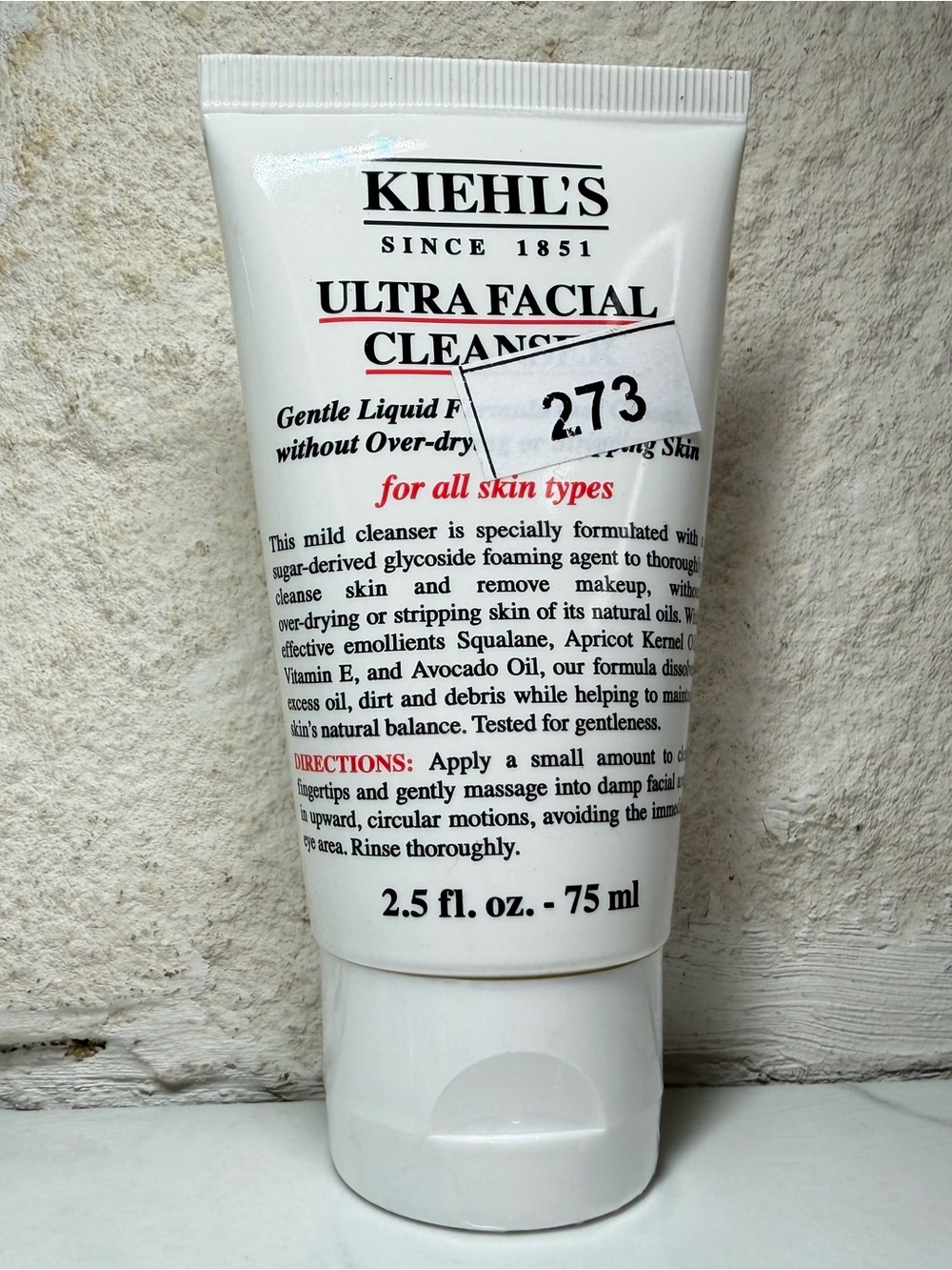 ⭐ KIEHL’S ULTRA FACIAL CLEANSER ⭐ Travel Size 2.5 oz